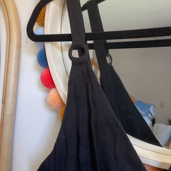 Bec + Bridge Black Linen Ruched Dress - Picture 3 of 9